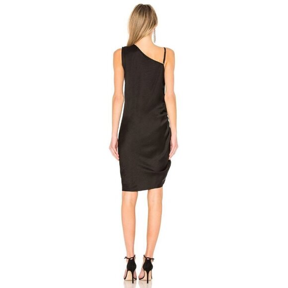 Nwt T By Alexander Wang | Drape Dress In Black - Picture 3 of 10